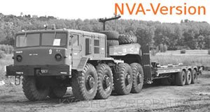 MAZ 537 NVA Low-loader Semitrailer (Diecast Car)