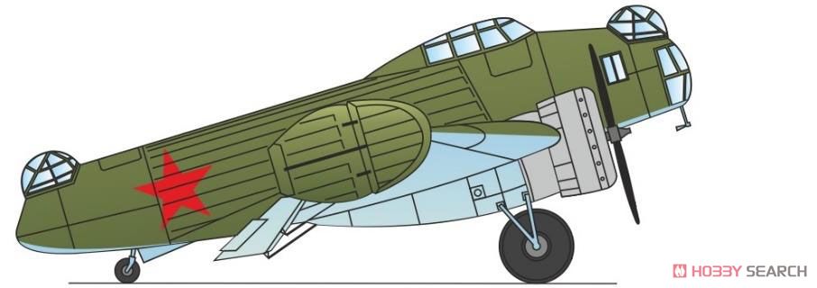 カリーニンK-12 試作無尾翼爆撃機 (プラモデル) 塗装2