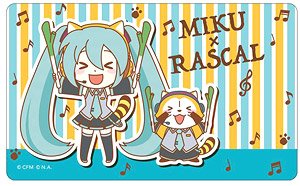 Hatsune Miku x Rascal Shiny IC Card Sticker (Anime Toy)