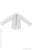 長袖シャツ (ホワイト×ブラックドット) (ドール) 商品画像1