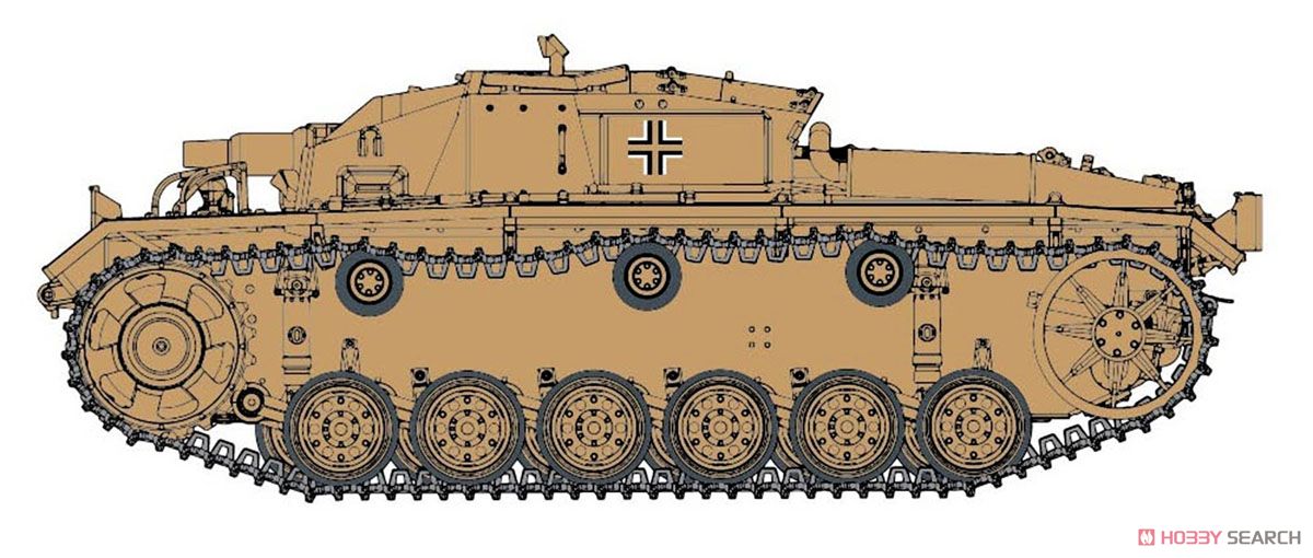 WW.II ドイツ軍 III号突撃砲D型 熱帯地用 エアフィルター装備タイプ (プラモデル) その他の画像1