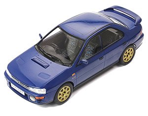 スバル インプレッサ WRX STI 1995 ブルー RHD (ミニカー)