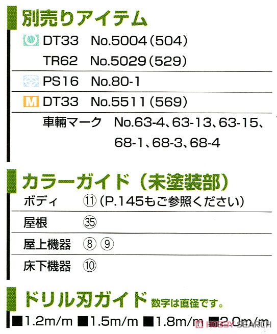 JR 103系 (高運転台・非ATC車) 6輛編成セット (6両・組み立てキット) (鉄道模型) 解説1