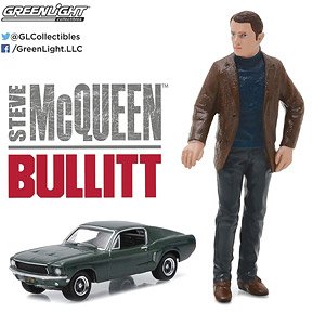 Bullitt (1968) - 1968 Ford Mustang GT Fastback with 1:18 Steve McQueen figure (ミニカー)