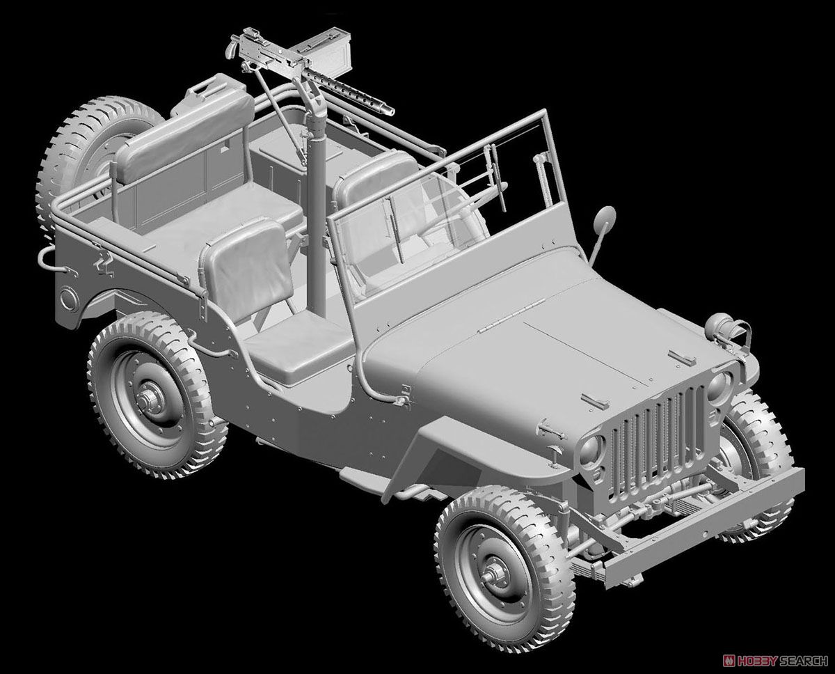 WW.II アメリカ軍 1/4トン 4×4トラック w/M1919キャリバー30機関銃 (プラモデル) その他の画像2