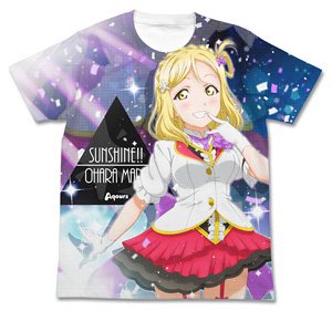 Love Live! Sunshine!! Mari Ohara Full Graphic T-shirt Mirai Ticket Ver. White S (Anime Toy)