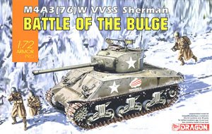 WW.II アメリカ軍 M4A3(76)W VVSS シャーマン バルジの戦い (プラモデル)