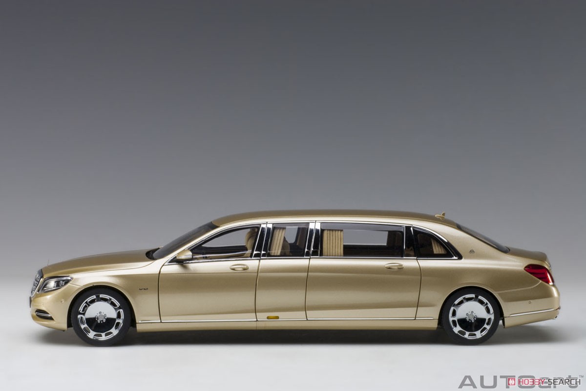 Mercedes-Maybach S 600 Pullman (Gold) (Diecast Car) Item picture3