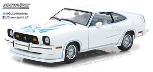 Ford Mustang II King Cobra White and Blue (Diecast Car)
