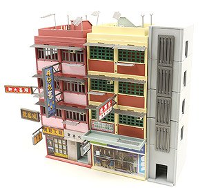 Bd10 香港旧市街 ジオラマビルセット (ミニカー)