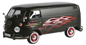 Volkawagen Type2 (T1) Delivery Van Hot Rod Matt Black (Diecast Car)