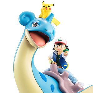 G.E.M. Series Pokemon Ash Ketchum , Pikachu, and Lapras (PVC Figure)