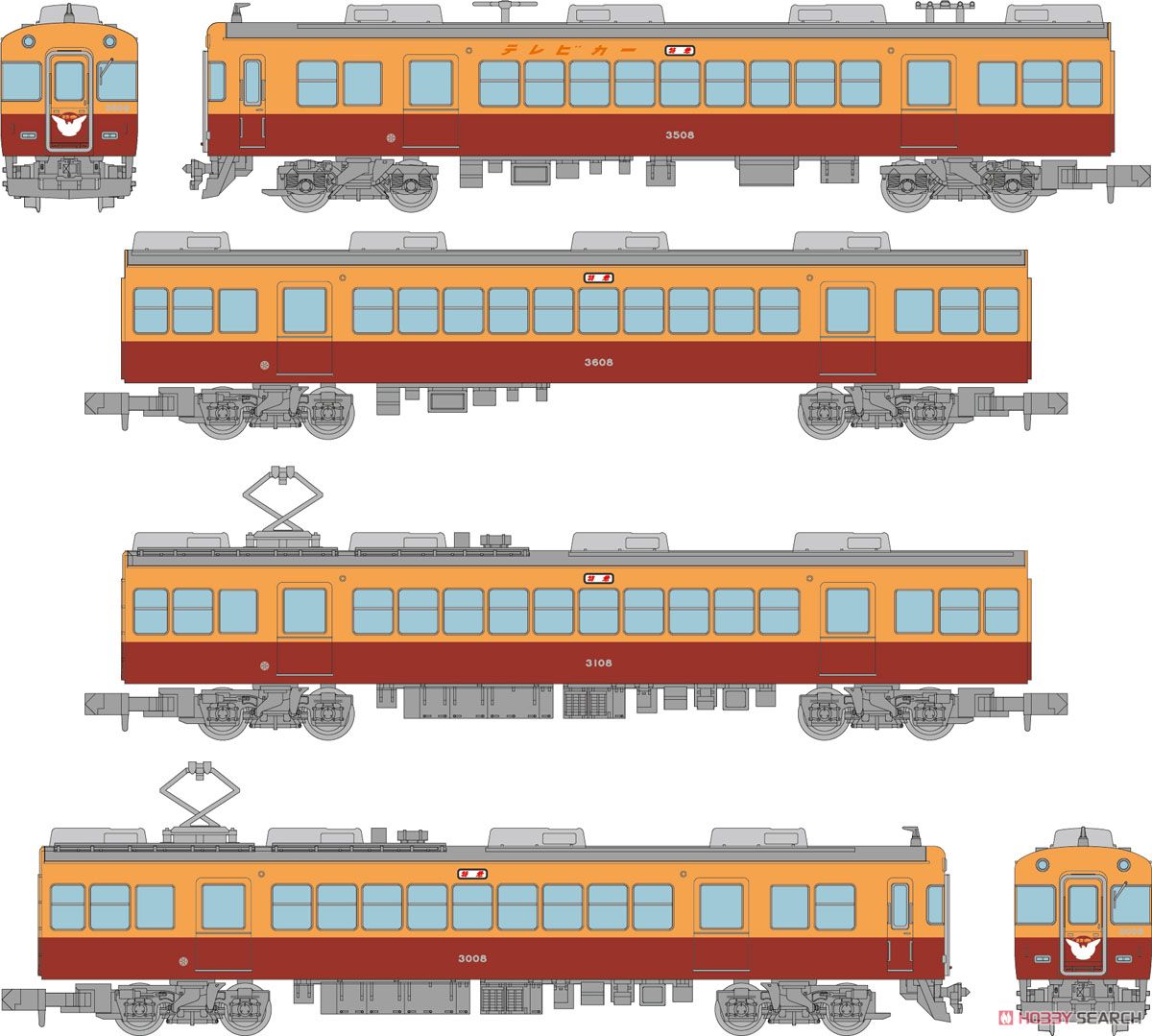 鉄道コレクション 京阪電車3000系 (2次車) (4両セット) (鉄道模型) その他の画像1