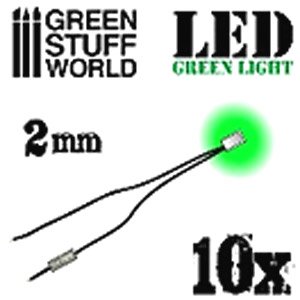 2mm LED Light Green (Material)