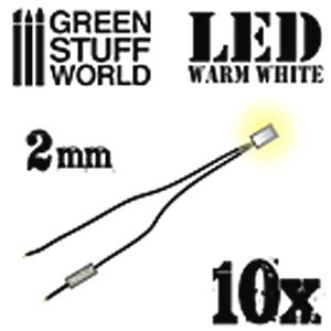 2mm LED Light Warm White (Material)