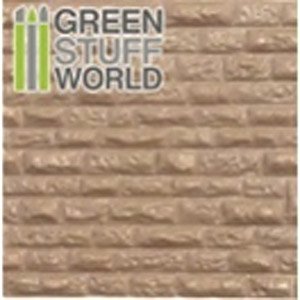 ABS Plasticard - ROUGH ROCK WALL Textured (素材)