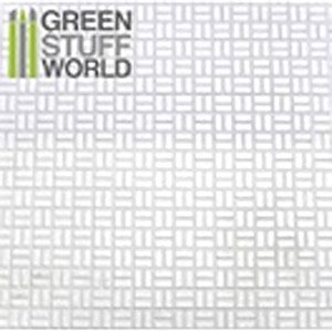 ABS Plasticard - OFFSET RECTANGLE Textured (素材)