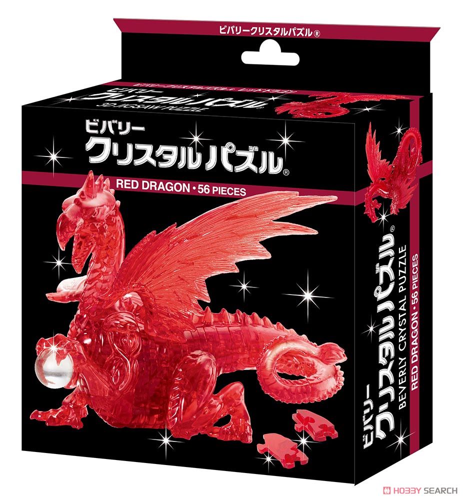 3D Jigsaw Puzzle Crystal Puzzle Red Dragon (Puzzle) Package2