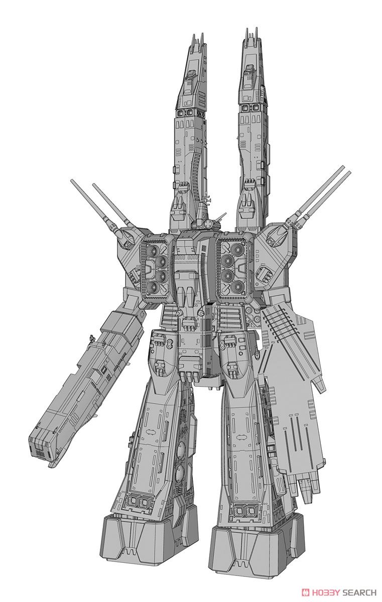 SDF-1 Macross Forced Attack Type w/Prometheus & Daedalus (Plastic model) Other picture1
