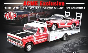 The Parnelli Jones Ford F-350 & #15 1969 Trans AM Mustang (Diecast Car)