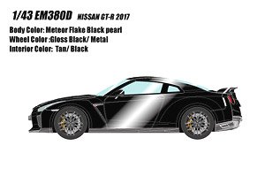 NISSAN GT-R 2017 メテオフレークブラックパール (ミニカー)