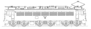 16番(HO) EF80 1次型(1～12)・ヒサシなし キット (組み立てキット) (鉄道模型)