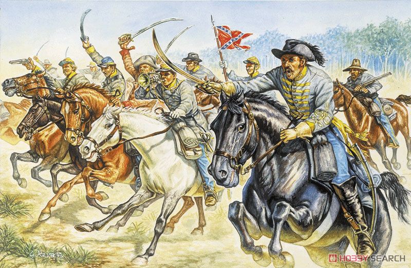 南北戦争 南軍 騎兵 (プラモデル) その他の画像1
