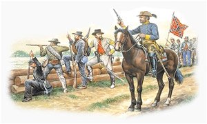 American Civil War Confederate Troops (Plastic model)