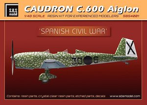 コードロン C.600 エーグロン連絡機 スペイン内戦 (共和国軍、ナショナリスト派) (プラモデル)
