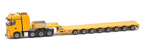 Yellow Series Mercedes Actros BigSpace 8x4 with Nooteboom MCO121-08V (Diecast Car)