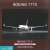 777-9X BOEINGハウスカラー 地上折りたたみ翼 ソリッド (ギア付) (完成品飛行機) パッケージ1
