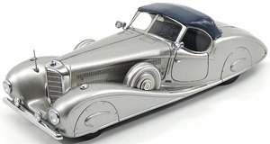 メルセデス 540K エルドマン＆ロッシ クローズド HUSSEIN 1936 シルバー (ミニカー)