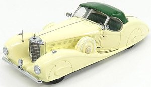 メルセデス 540K エルドマン＆ロッシ クローズド K.GHAZI 1936 イエロー (ミニカー)
