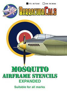 Mosquito Airframe Stencils - Expanded (Decal)