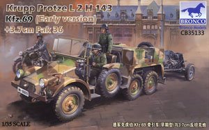 German Krupp Protze Kfz.69 (Early Version) with 3,7cm Pak36 (Plastic model)