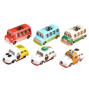 Dream Tomica Hsppy 50 Years in Japan Snoopy (Set of 6) (Tomica)
