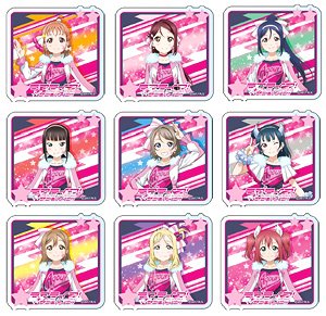 Love Live! Sunshine!! Acrylic Badge Miracle Wave Ver (Set of 9) (Anime Toy)