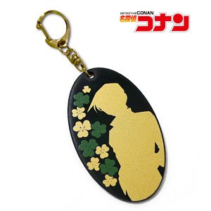Detective Conan Gold Lacquer Acrylic Key Ring (Heiji Hattori) (Anime Toy)