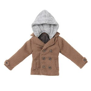 PNXS Boys Hooded Pea Coat (Camel) (Fashion Doll)