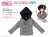 PNXS Boys Hooded Pea Coat (Light Gray) (Fashion Doll) Item picture1