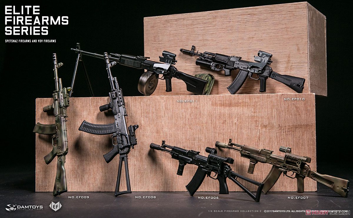 ダムトイ 1/6 エリートファイヤーアームズシリーズ 2 スペツナズ アサルト ライフル AK105 セット ブラック (ドール) その他の画像3