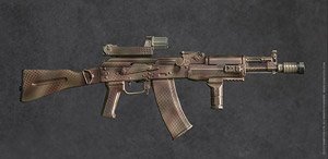 Dam Toy 1/6 Elite Firearms Series 2: Spetsnas Assault Rifle AK-105 Set Camo (Fashion Doll)