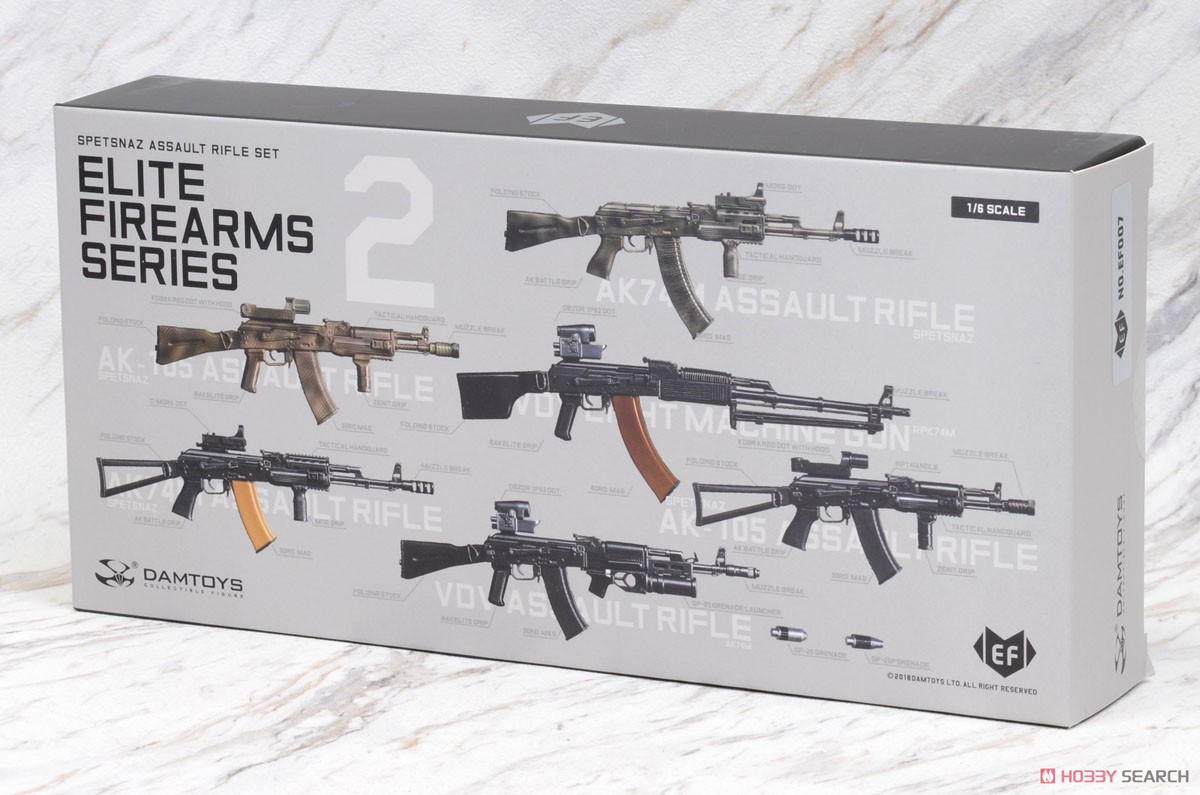 Dam Toy 1/6 Elite Firearms Series 2: Spetsnas Assault Rifle AK-105 Set Camo (Fashion Doll) Package1