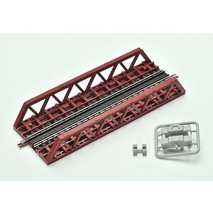 Fine Track Pony Truss Bridge (F) (Red) (Model Train)