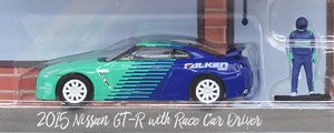 The Hobby Shop Series 2 - 2015 Nissan GT-R (R35) Falken Tires with Race Car Driver (Diecast Car)