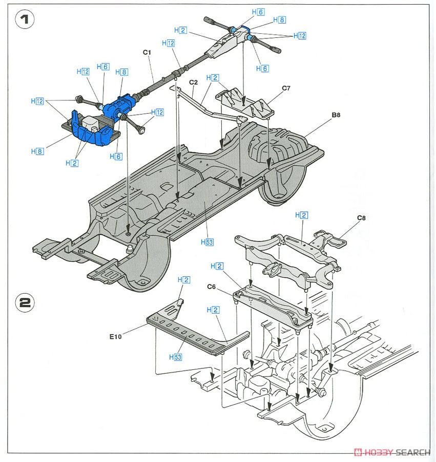 スバル レガシィ RS (プラモデル) 設計図1