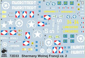 Free French Forces Sherman Tanks Vol.2 (Decal)