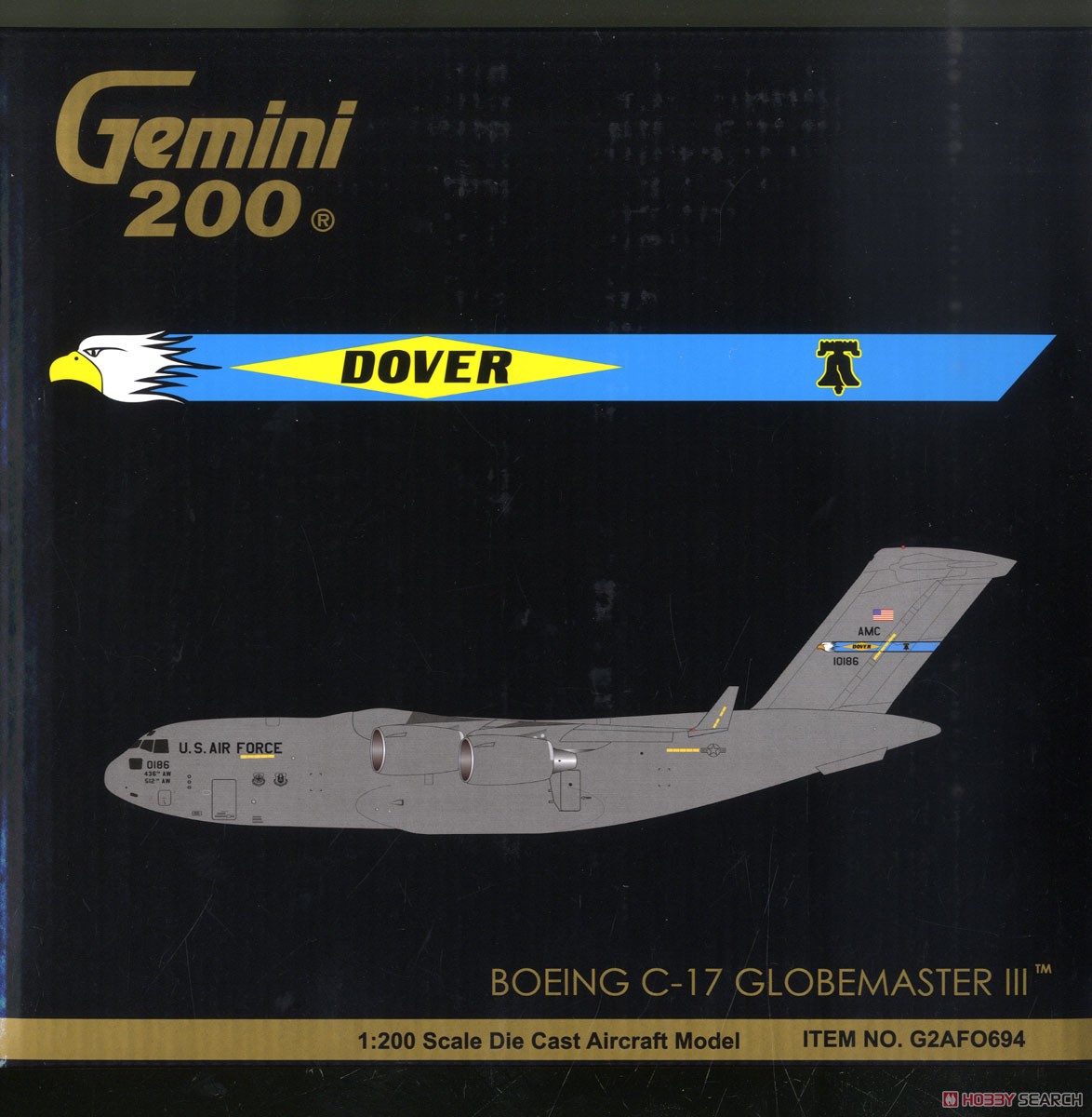 C-17 アメリカ空軍 ドーバー空軍基地 #10186 (完成品飛行機) パッケージ1
