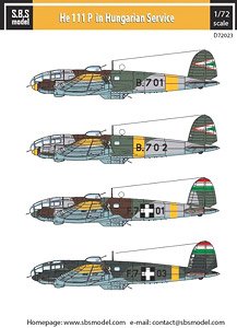Heinkel He-111 P in Hungarian Service (Decal)