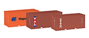 (HO) Container Set 3x20ft. `Hapag Lloyd/TAL/Triton` (Model Train)